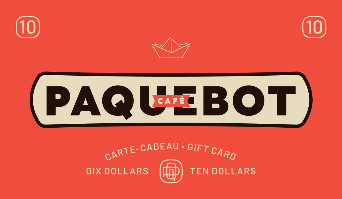 Carte Cadeau - Échangeable aux cafés uniquement!