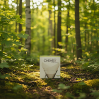 Chemex ultra zoomée - forêt québécoise